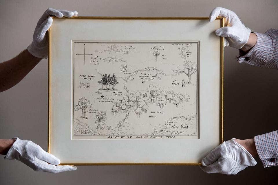 Sotheby's - Mapa Stumilowego Lasu sprzedana na aukcji